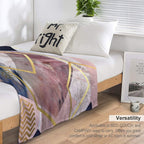 Abstract Geo Velvety-soft Throw Blanket