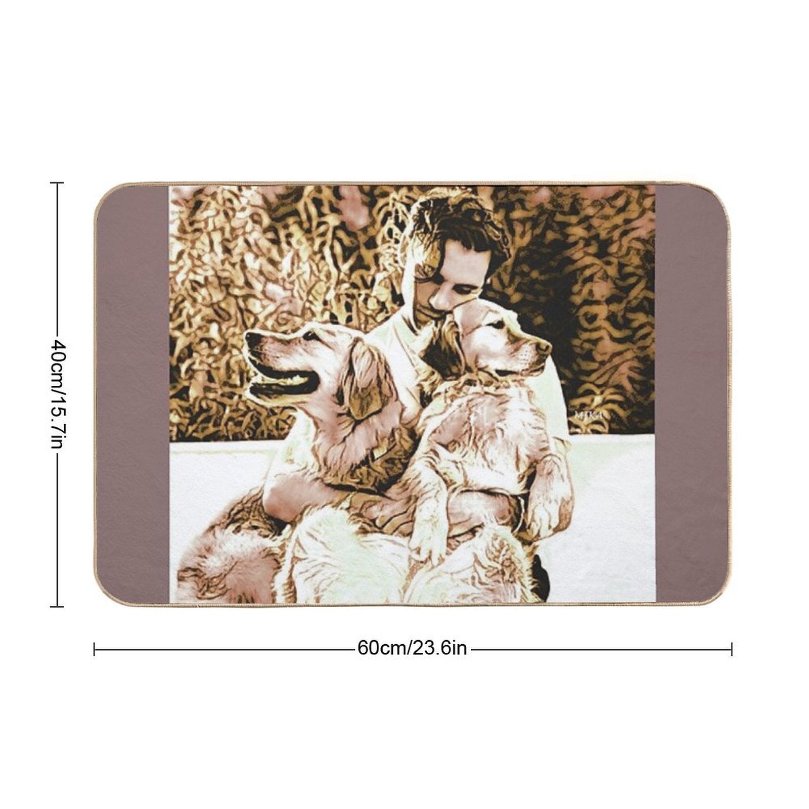 Dog Love  Slip-Resistant Bath Mat