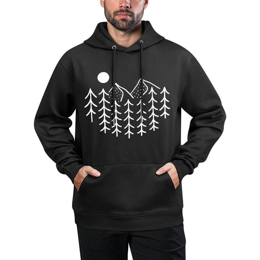 Trees Wildlife Nature Vintage Forest Shape Retention Hoodie