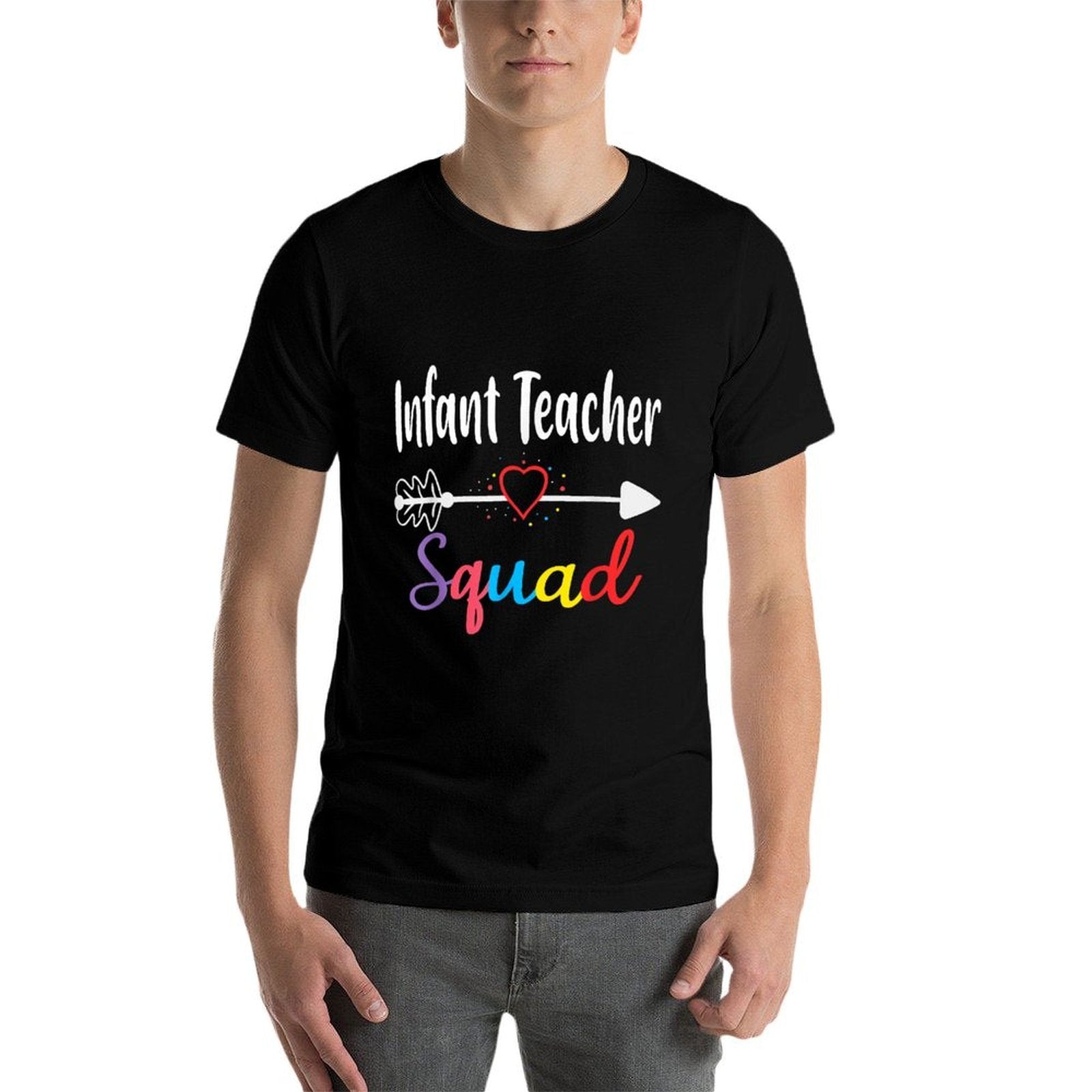 Infant Teacher Squad Funny Back To School Teacher Supplies Men Women Girls Kids  Moisture-wicking T-Shirt