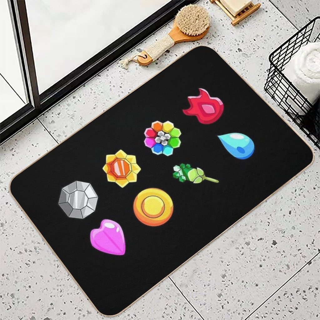 Kanto Badges  Long-Lasting Bath Mat