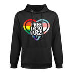 Free Mom Hugs Rainbow Pride Shrink-Resistant Hoodie