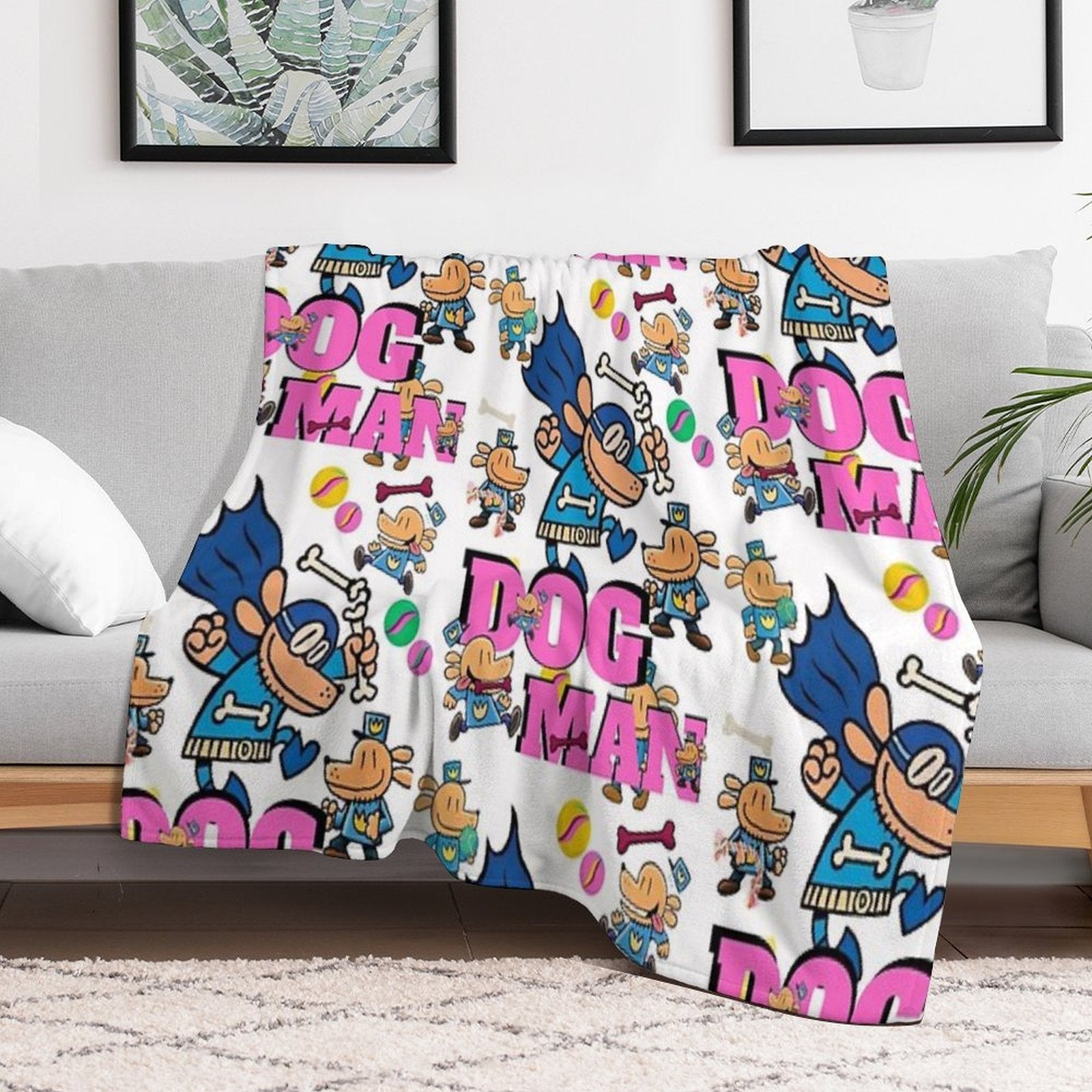 Dogman Eco-conscious Throw Blanket