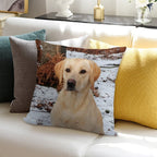 Yellow Lab Soft Fade-Resistant Throw Pillow