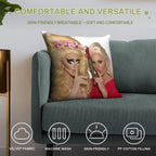 Shh - Trixie And Katya Soft Anti-Pilling Throw Pillow