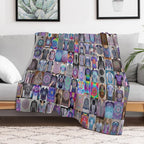 Tie Die Mandala Shirts Lightweight Throw Blanket