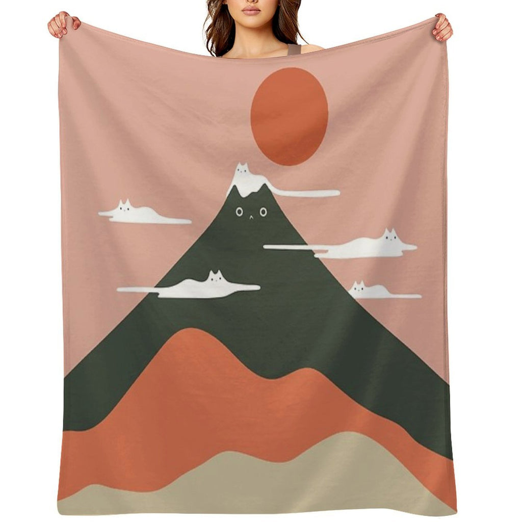 Cat Landscape 72A Durable Throw Blanket