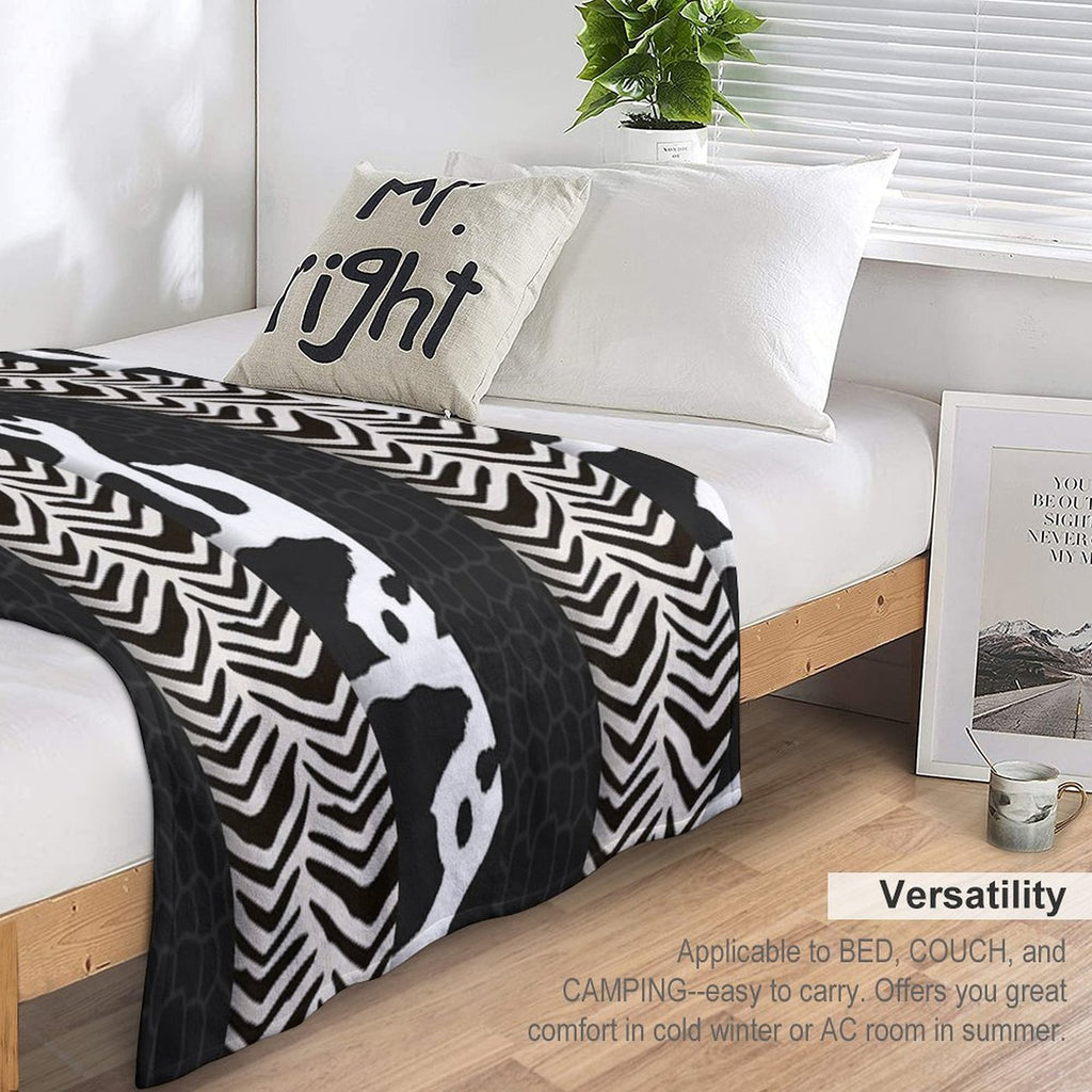 Patchwork Velvety-soft Throw Blanket