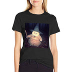 Wizard Cat Weird Funny Halloween Cat Meme  Tagless Design T-Shirt