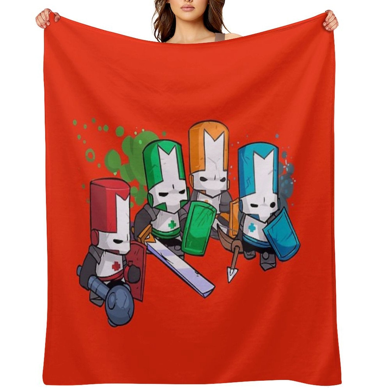 Castle Crashers Velvety-soft Throw Blanket