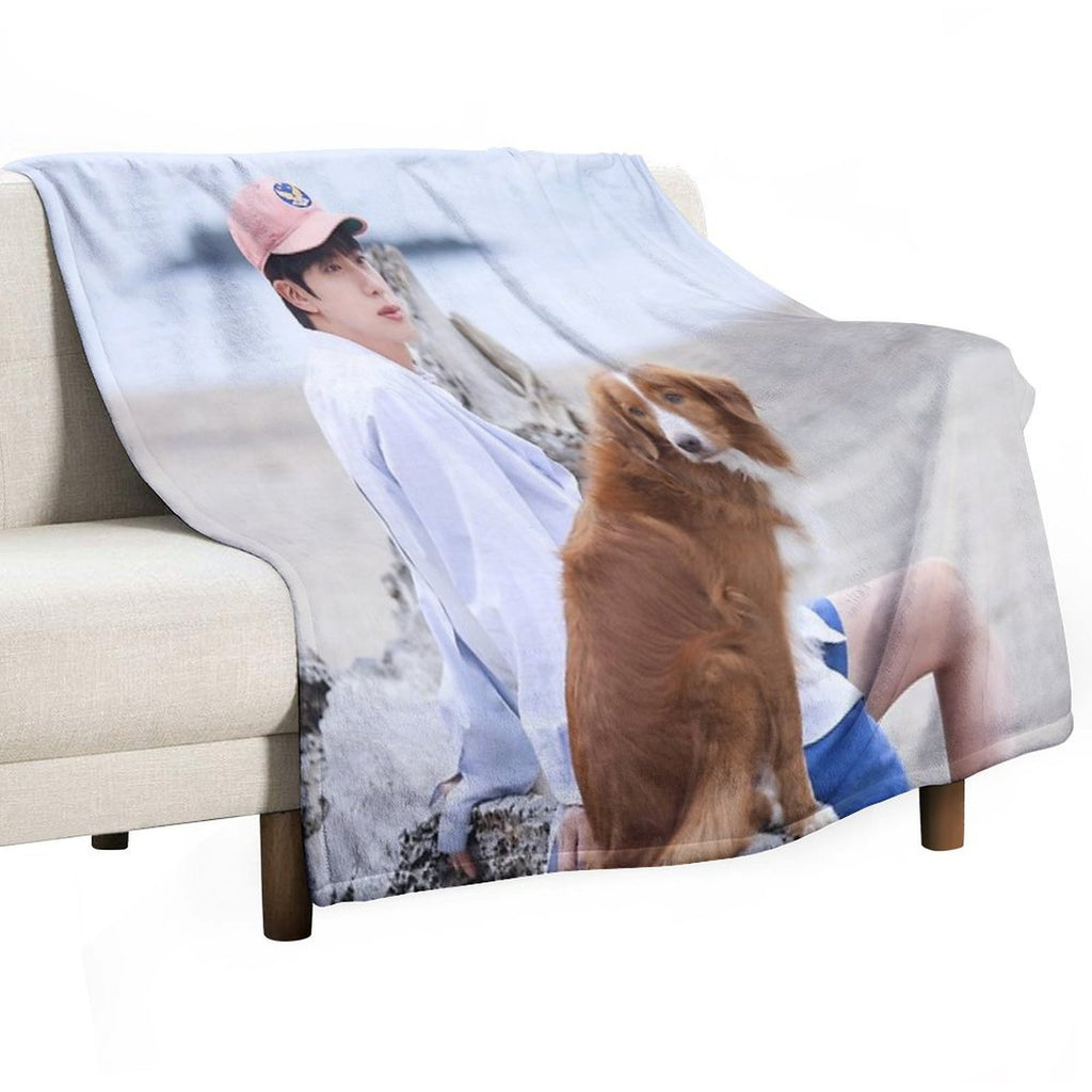 JIN BTS All-season Throw Blanket