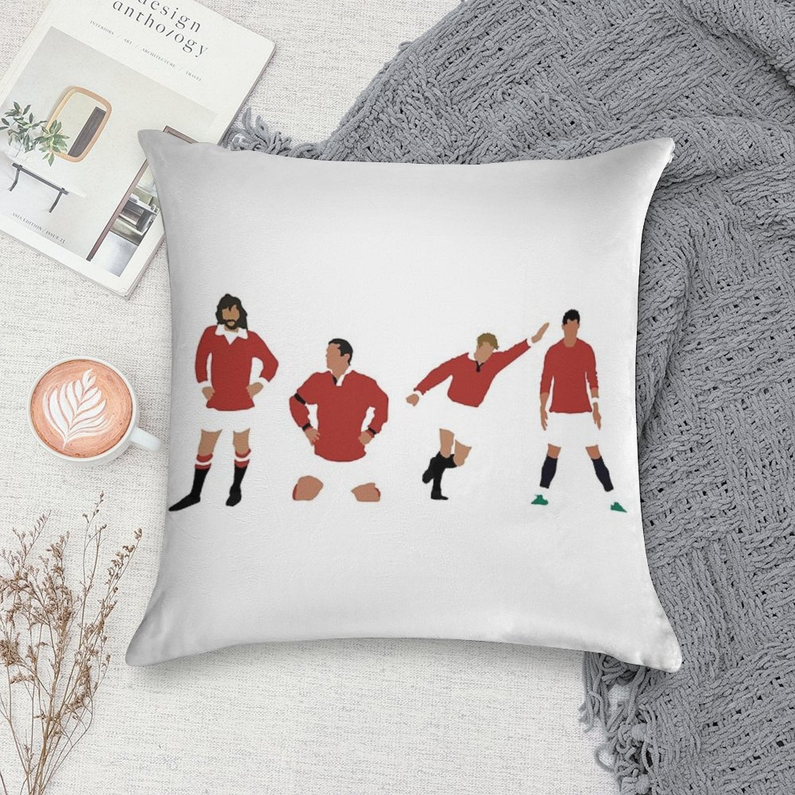 Manchester United Number 7 Design! Soft Decorative Cover Throw Pillow