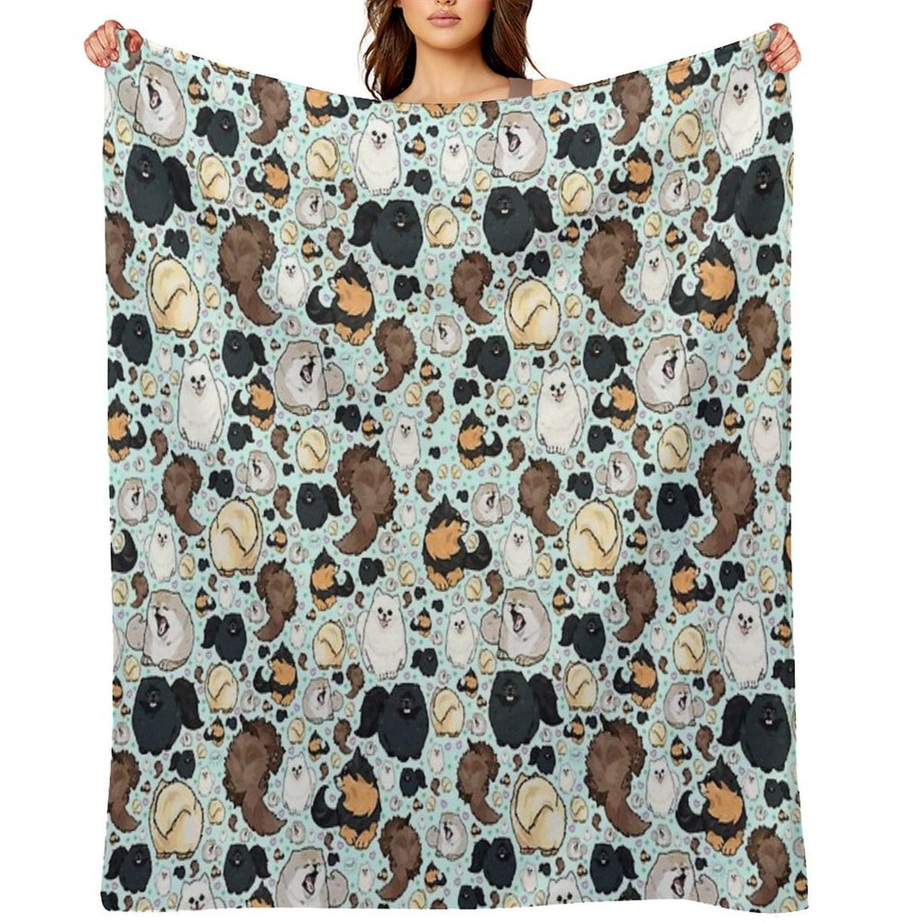 Pomeranians Premium Throw Blanket