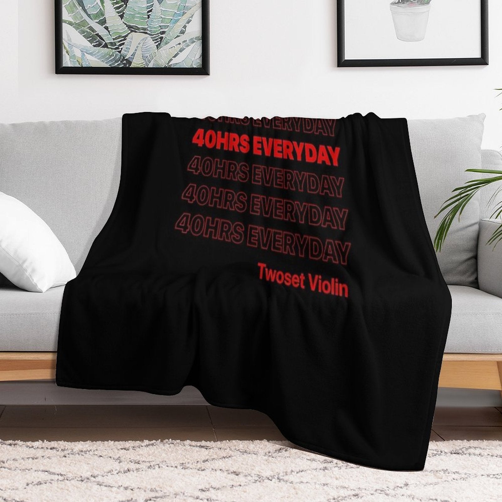 Hrs Everyday Twoset Violin All-season Throw Blanket