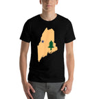 Original Maine State Gift Northern New England Dirigo  Cotton T-Shirt