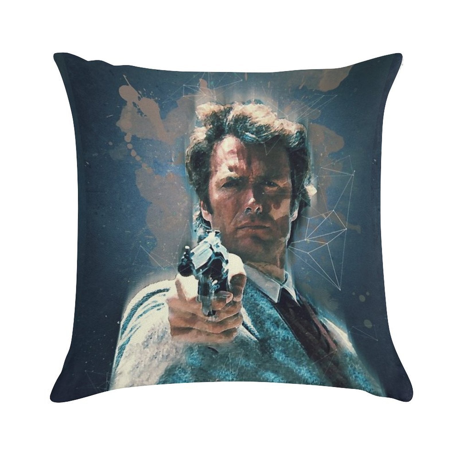 Dirty Harry Vintage Art Soft Warmth Comfort Throw Pillow