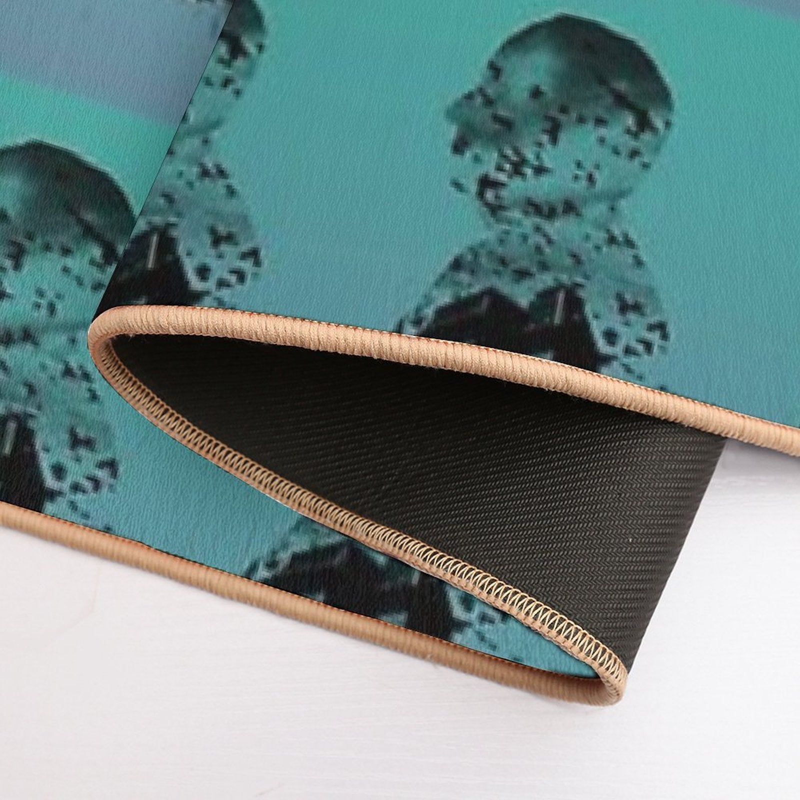 Alfred Hitchcock Collage - Gradient  Long-Lasting Bath Mat