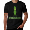 Picolas Cage Funny Celebs Meme Cucumber Pickle  Eco-friendly Material T-Shirt