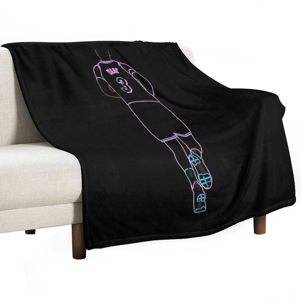 Dwyane Wade Miami Vice Neon Lightweight Throw Blanket