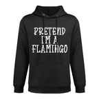 Pretend Im A Flamingo Funny Halloween Costume Men Women Kids Moisture-Wicking Hoodie