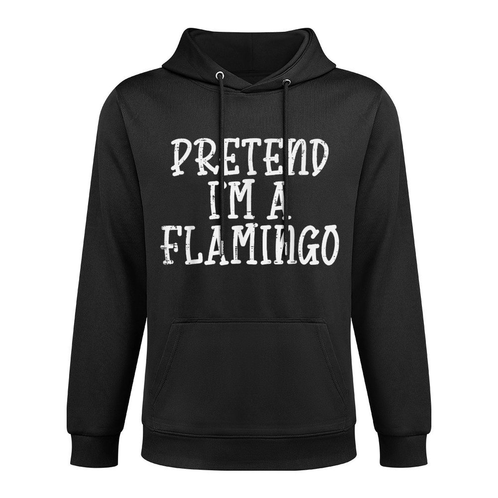 Pretend Im A Flamingo Funny Halloween Costume Men Women Kids Moisture-Wicking Hoodie
