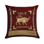 Standard of The 10th Mounted Legion - Vexillum of Legio X Equestris Soft Easy Maintenance Throw Pillow