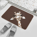 Sketch Giraffe Art  Long-Lasting Bath Mat