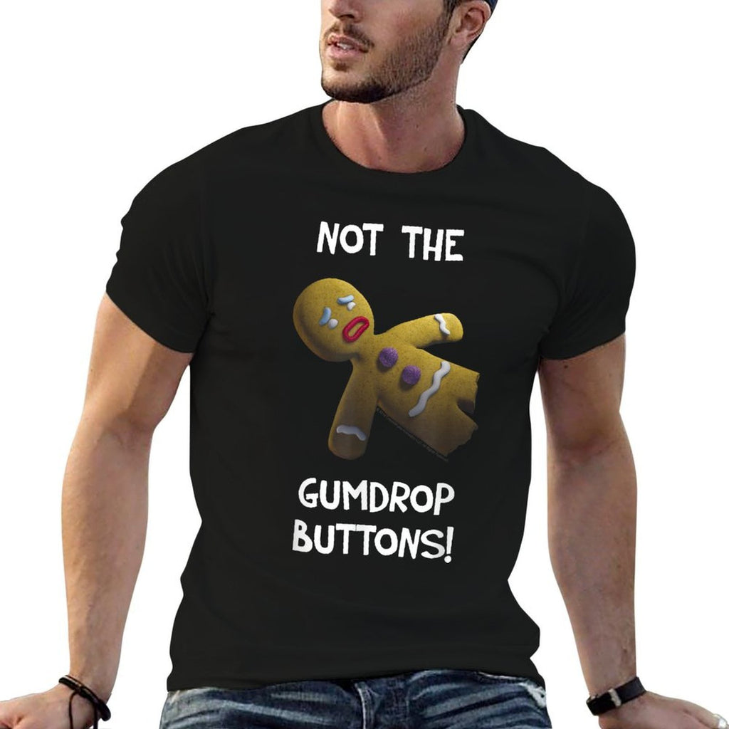 Shrek Gingerbread Man Not The Gumdrop Buttons  Breathable T-Shirt