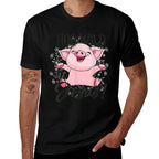 Hog Pink Funny Wild For Jesus Meme Cute Christian  Durable T-Shirt
