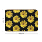 Close-up of A Yellow Daisy.  Repositionable Bath Mat