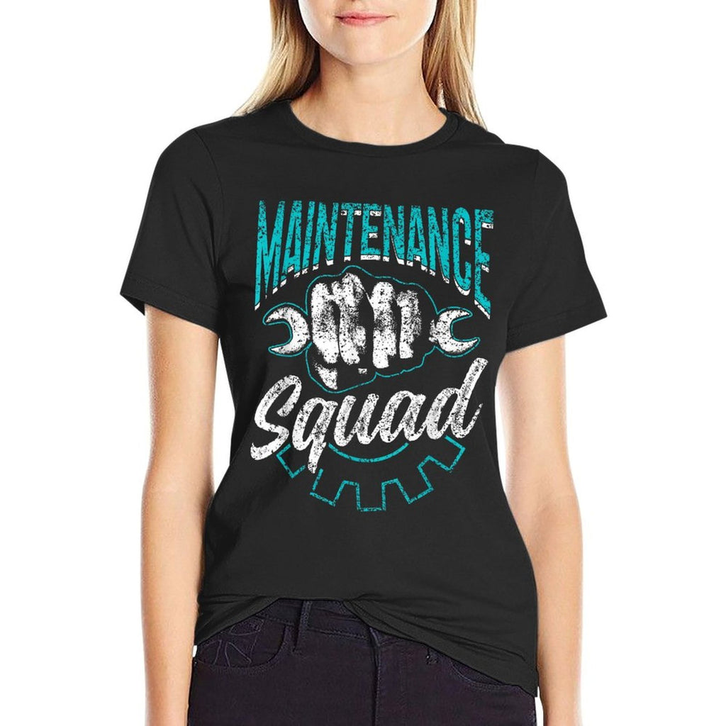 Maintenance Squad Technician Men Worker Maintenance Man  Breathable T-Shirt