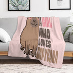 Just A Girl Who Loves Capybara Quick-dry Throw Blanket