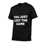 Lost The Game Mens Black Meme Small Classic Fit Crew Neck  Quick-drying T-Shirt