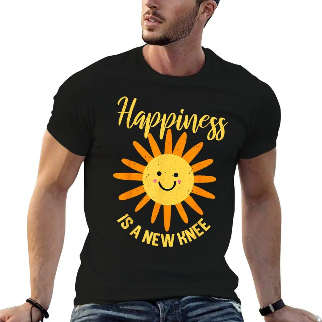 Knee Surgery Happiness Is A New Knee TKR Knee Replacement  Moisture-wicking T-Shirt