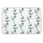Simple Eucalyptus Pattern  Repositionable Bath Mat