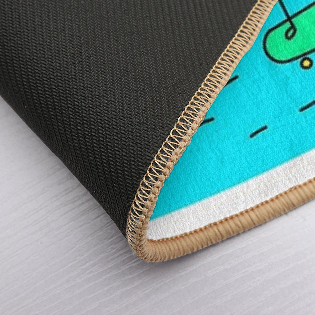 Surreal Planet - Cute Bright Solar System Earth  Toxin-Free Bath Mat