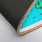 Surreal Planet - Cute Bright Solar System Earth  Toxin-Free Bath Mat