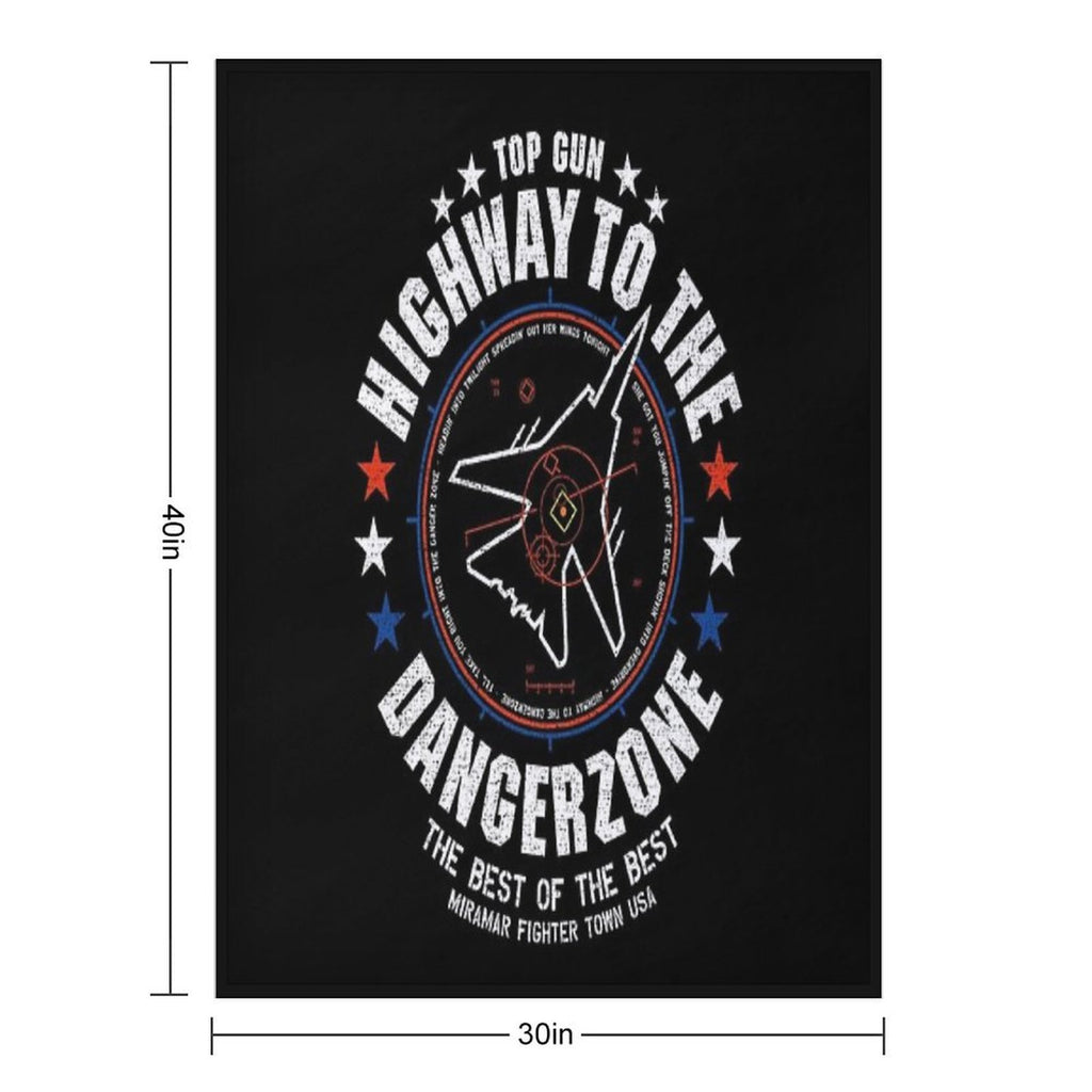 Highway To The Danger Zone Velvety-soft Throw Blanket