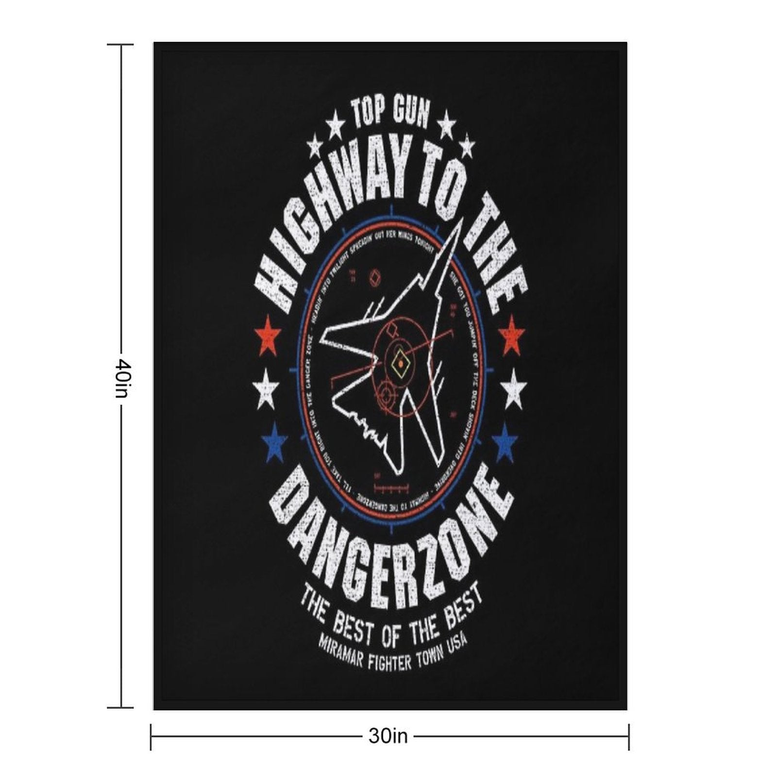 Highway To The Danger Zone Velvety-soft Throw Blanket