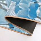 Tulip Blossom Abstract Art Print  Dirt-Trapping Bath Mat