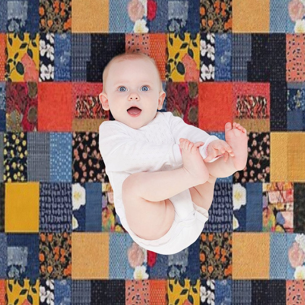 Timeless Korean Patchwork Wrinkle-free Throw Blanket