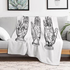 Palm Reading Shrink-resistant Throw Blanket