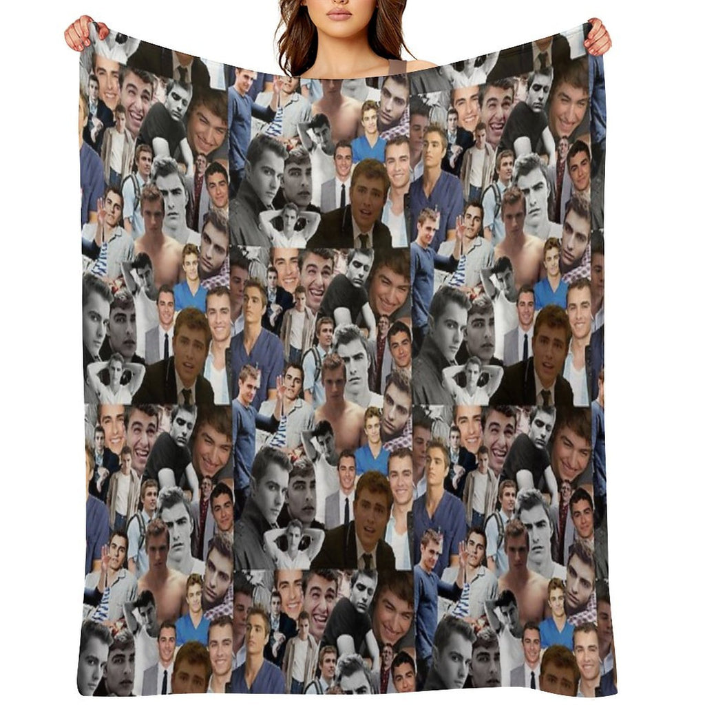 Dave Franco Collage Versatility Throw Blanket