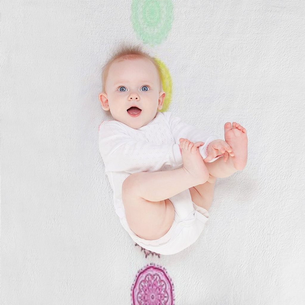 7 Chakras Design Easy Care Throw Blanket