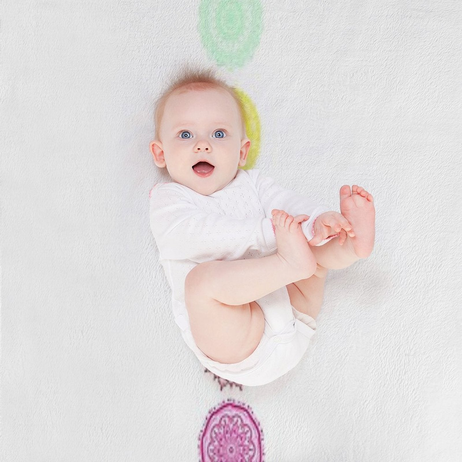 7 Chakras Design Easy Care Throw Blanket