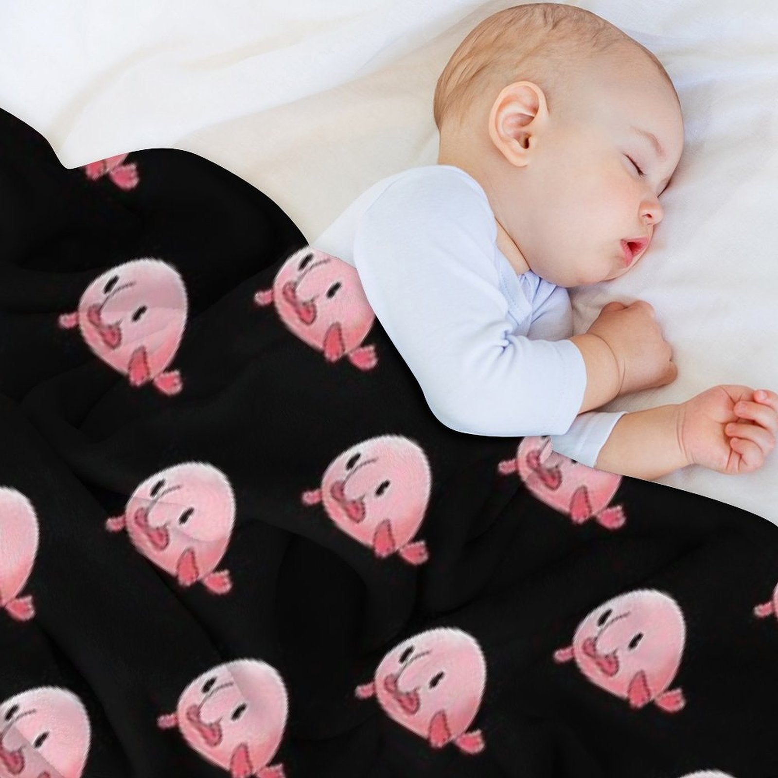 Cute Blobfish Shrink-resistant Throw Blanket