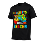 Master Builder Blocks Gaming Kindergarten Level Begins  Fade-proof Color T-Shirt