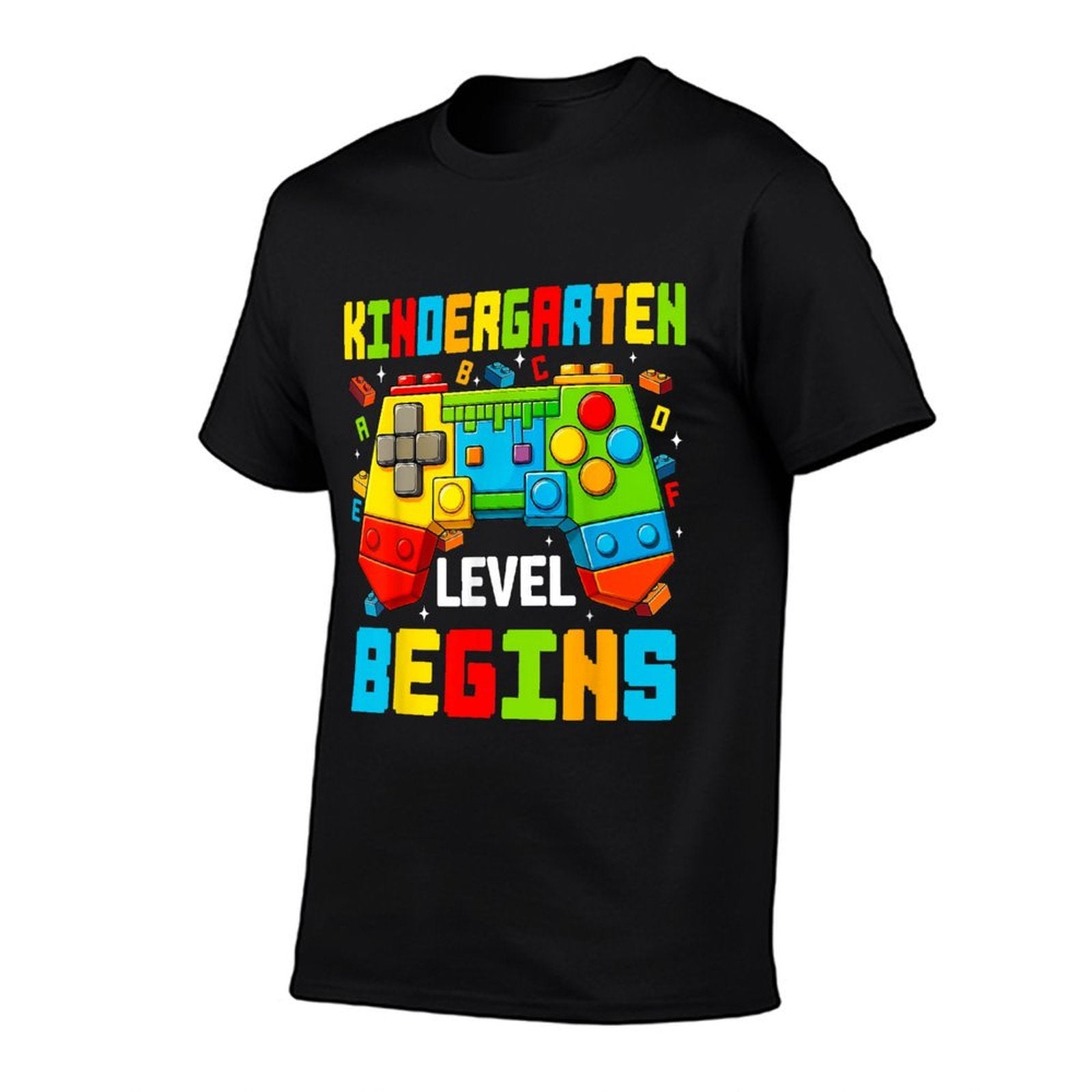 Master Builder Blocks Gaming Kindergarten Level Begins  Fade-proof Color T-Shirt
