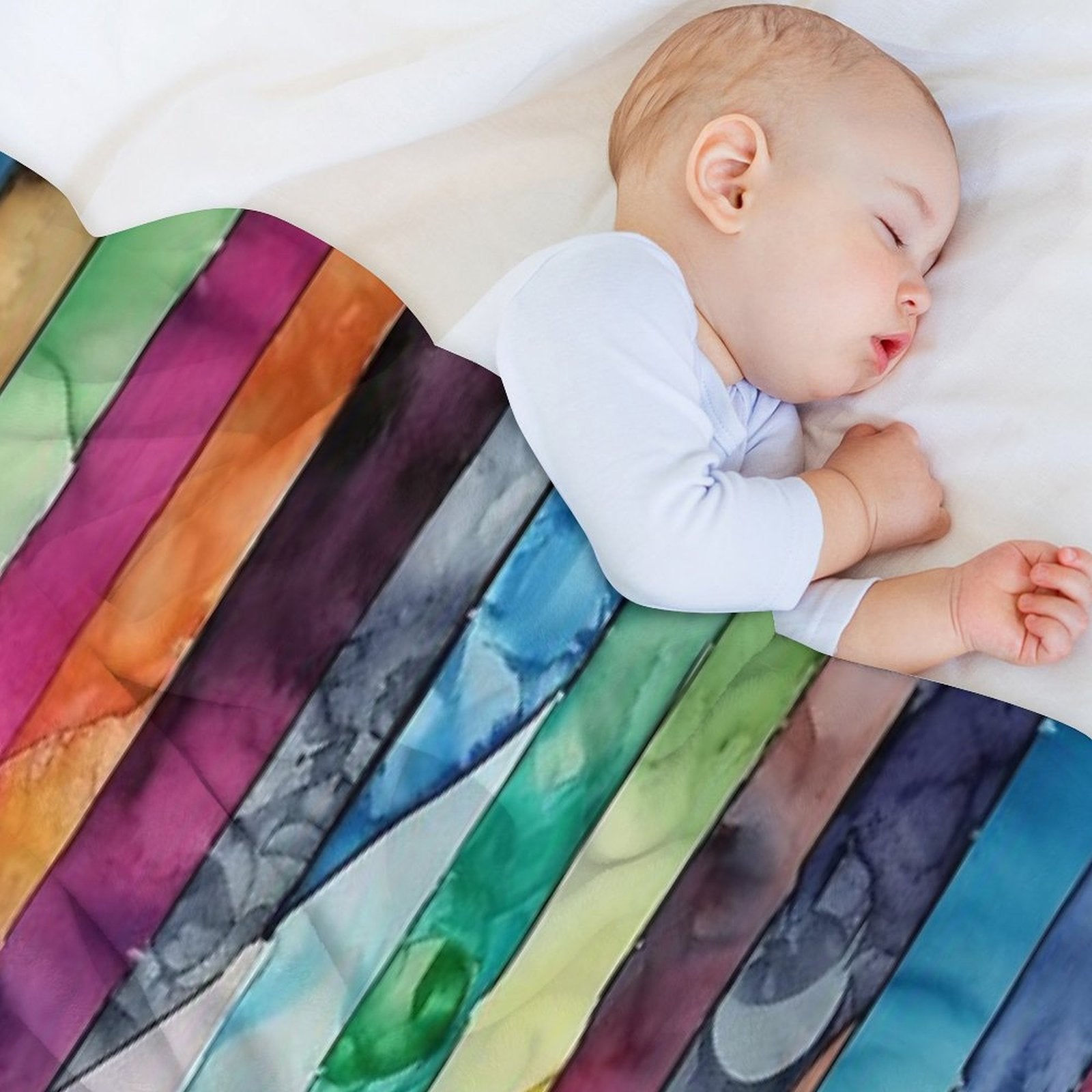 Abstract Stripes Plush Throw Blanket