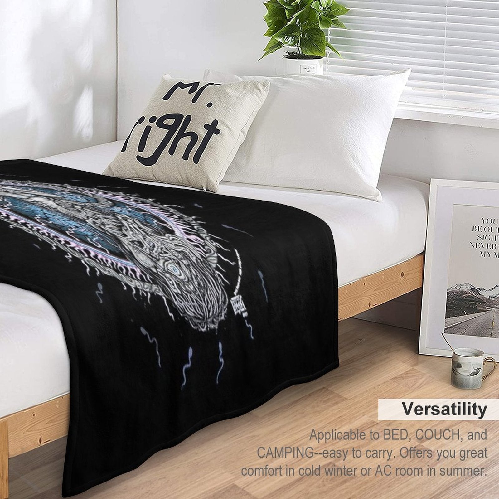 Skinny Puppy Last Rights 1992 Album Versatility Throw Blanket